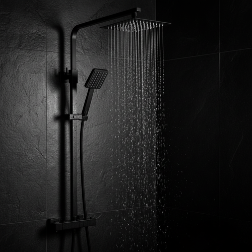 Modern Thermostatic Square Bar Shower