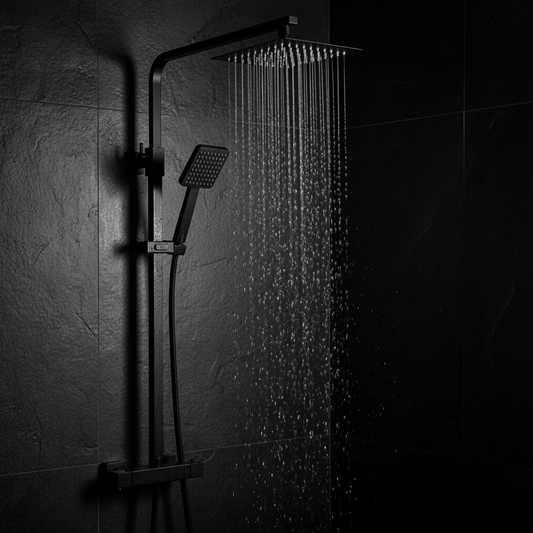 Modern Thermostatic Square Bar Shower
