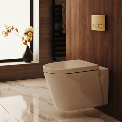 White Modern Wall Toilet