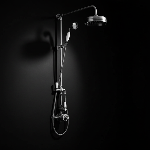 Brushed Gold Traditional Shower