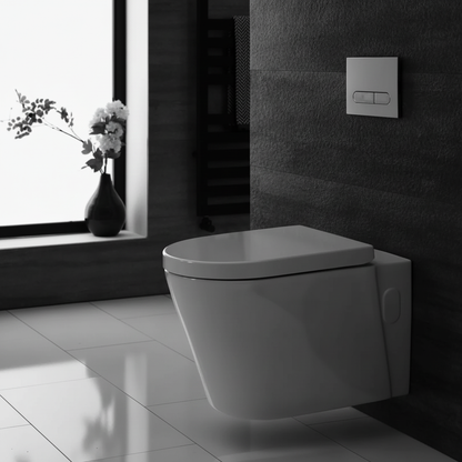 White Modern Wall Toilet