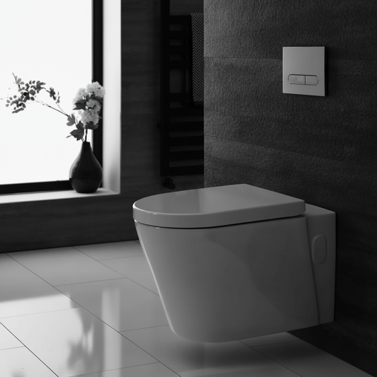 White Modern Wall Toilet