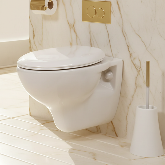 Round Ceramic Wall Mount Toilet