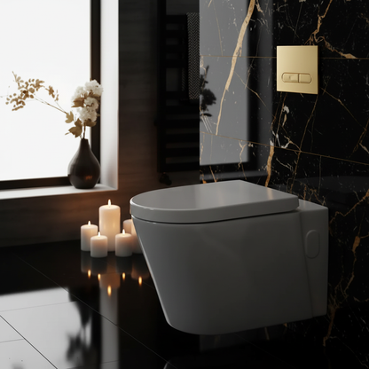 White Modern Wall Toilet