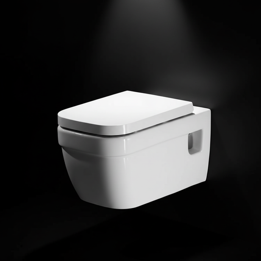 White Ceramic Wall Mount Toilet